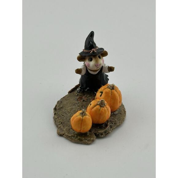 Wee Forest Folk "Pumpkin Serenade" 1997 Mouse Pumpkins D Petersen Retired M-226 - Picture 3 of 9